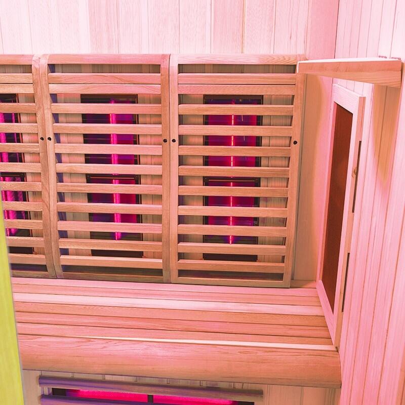 Sauna Infrarouge Boreal® 150C d'Angle à Spectre Complet 7/7