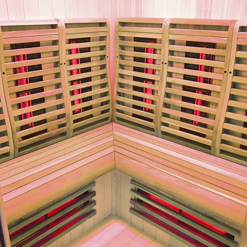 Sauna Infrarouge Boreal® 150C d'Angle à Spectre Complet 4/7