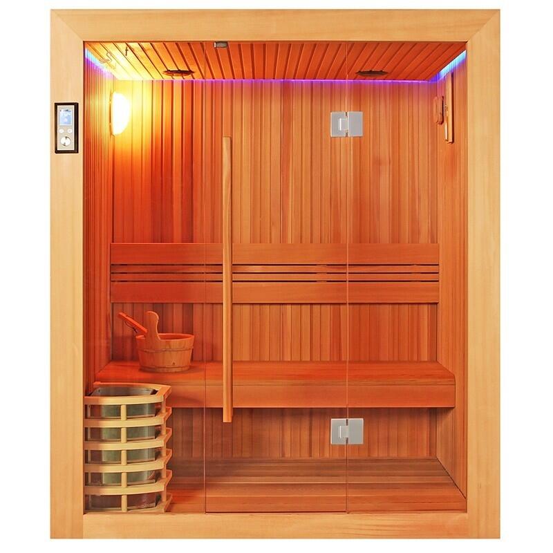 Sauna Boreal® Evasion 160 - sauna de luxe en cèdre rouge 3 personnes 1/7
