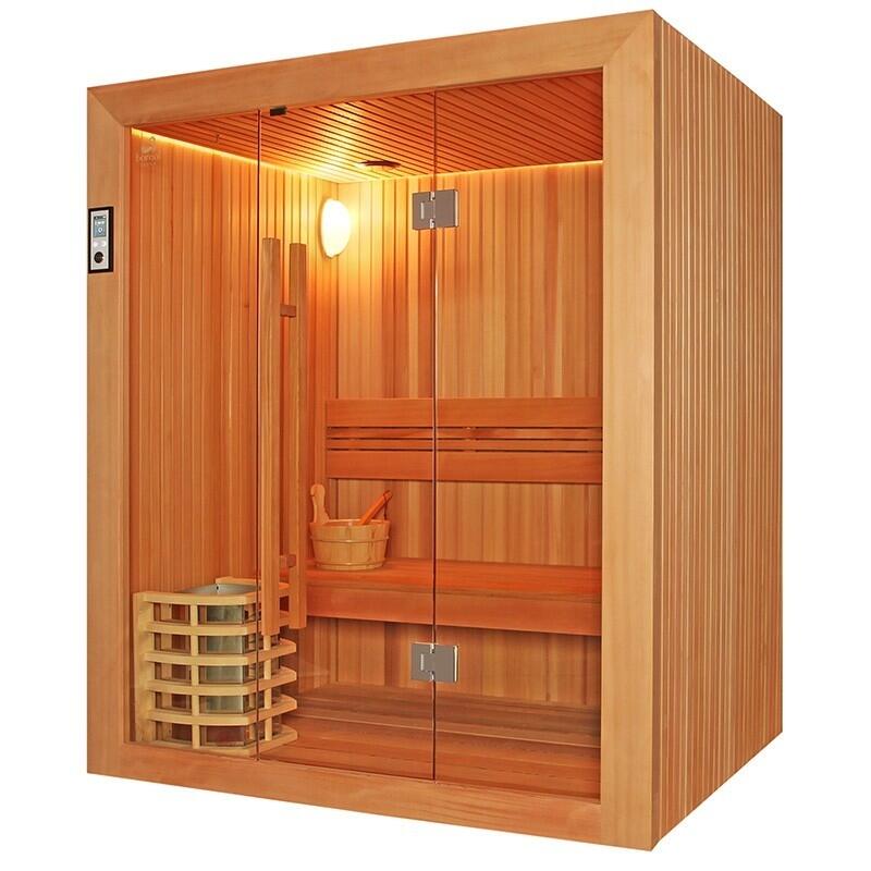Sauna Boreal® Evasion 160 - sauna de luxe en cèdre rouge 3 personnes 3/7