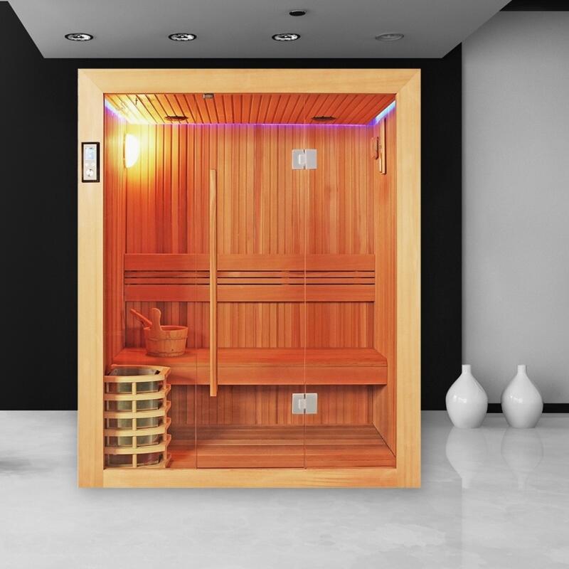 Sauna Boreal® Evasion 160 - sauna de luxe en cèdre rouge 3 personnes 2/7