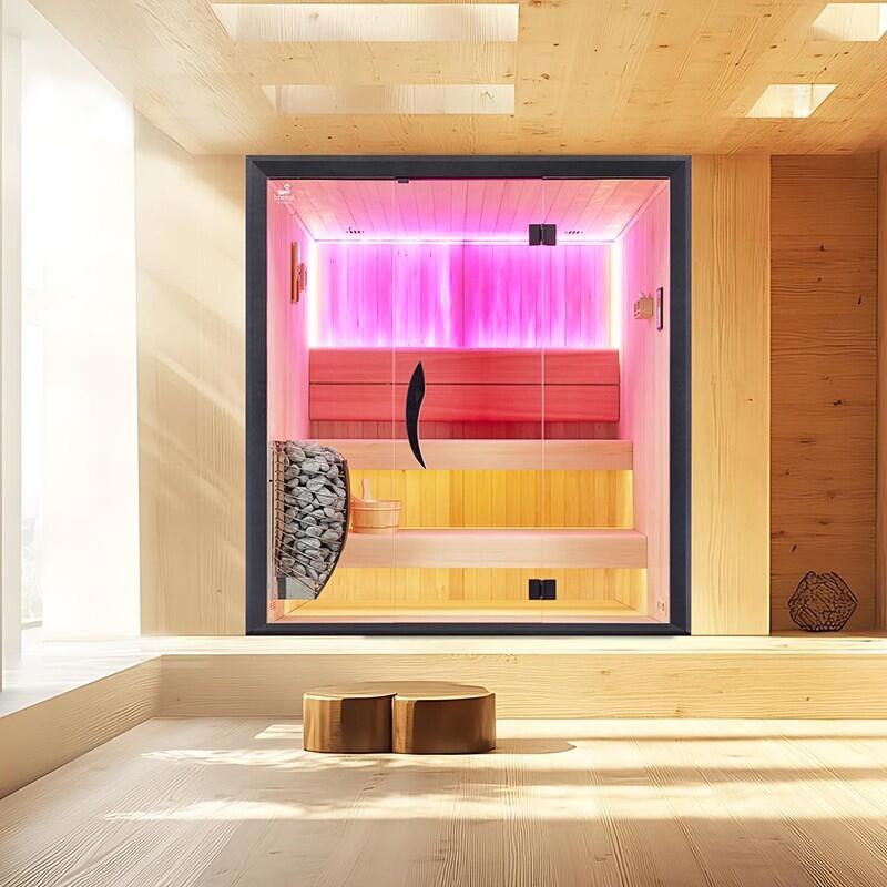 Sauna traditionnel Boreal® CELEST 180 - 4 places - 180*180*210 cm 6/7