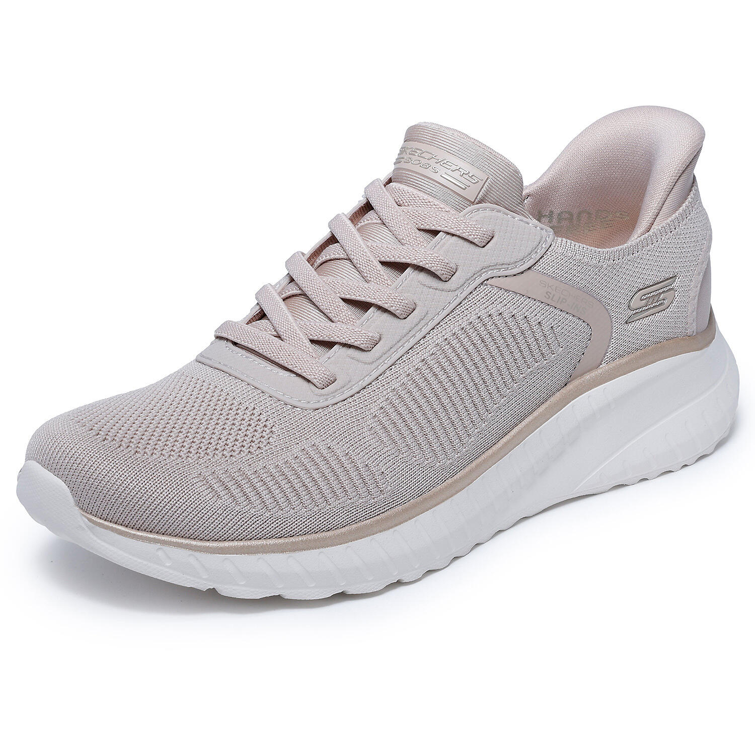 Zapatillas Mujer Skechers Bobs Squad Chaos Beige 6/7
