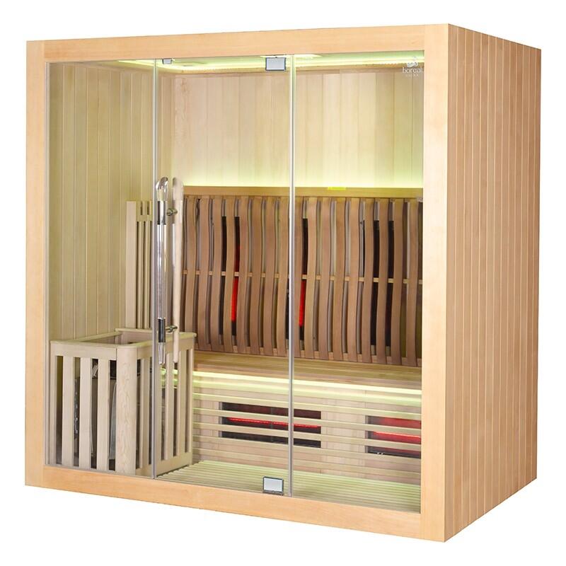 Sauna Combi Boreal® Elégance 4 - 200x125 Infrarouge + Vapeur 7/7