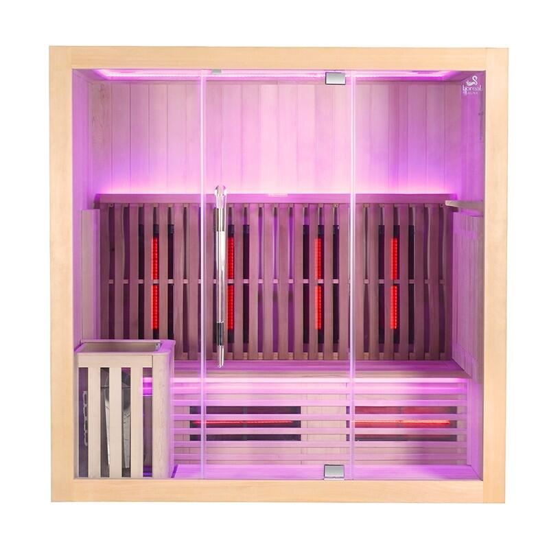 Sauna Combi Boreal® Elégance 4 - 200x125 Infrarouge + Vapeur 5/7