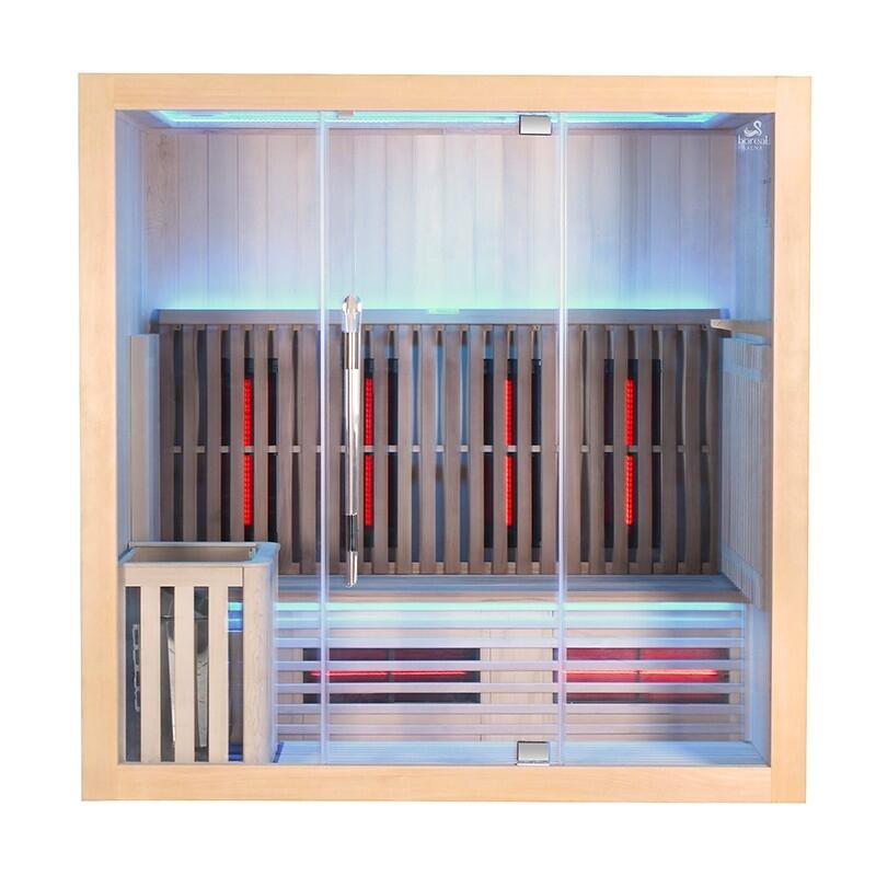 Sauna Combi Boreal® Elégance 4 - 200x125 Infrarouge + Vapeur 4/7