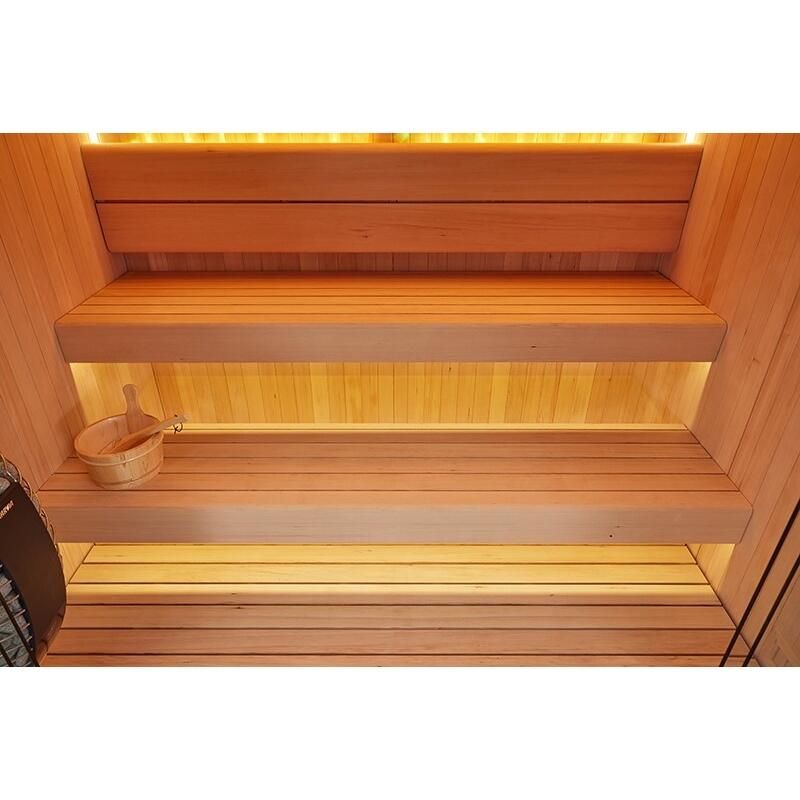 Sauna traditionnel Boreal® CELEST PRO 240 - 4 places - 240x180x210 cm 3/7