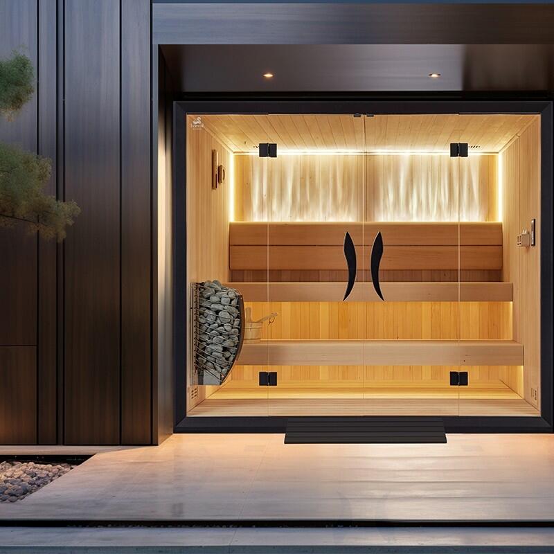 Sauna traditionnel Boreal® CELEST PRO 240 - 4 places - 240x180x210 cm 6/7