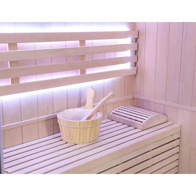 Sauna finlandais Nordica® Vapeur V12 - 1-2 places - 130 x 100 x H.200 6/7