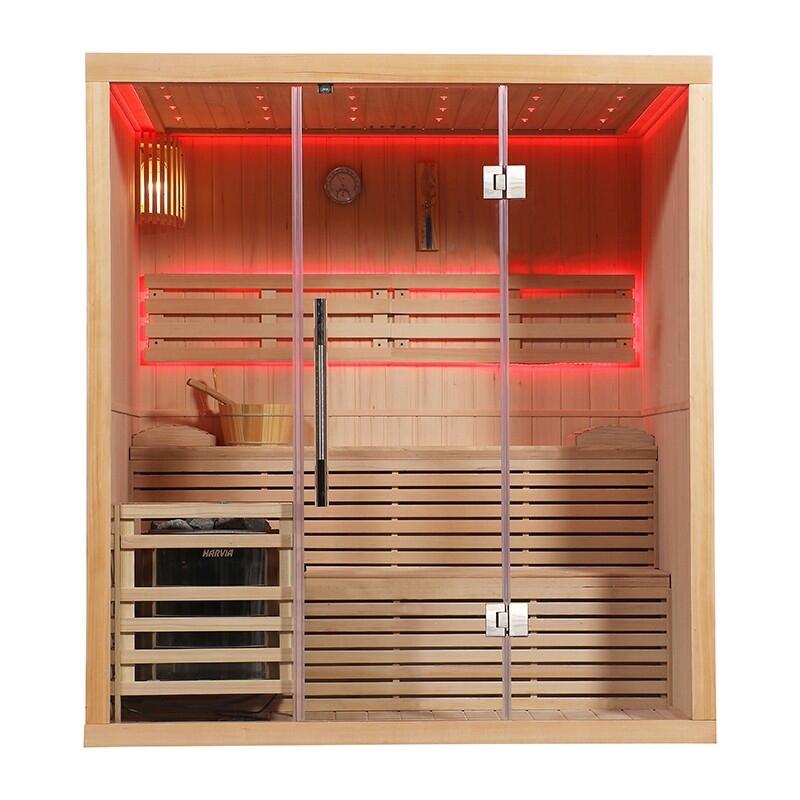 Sauna finlandais Nordica® Vapeur V45 - 4-5 places - 180 x 130 x H.200 1/7