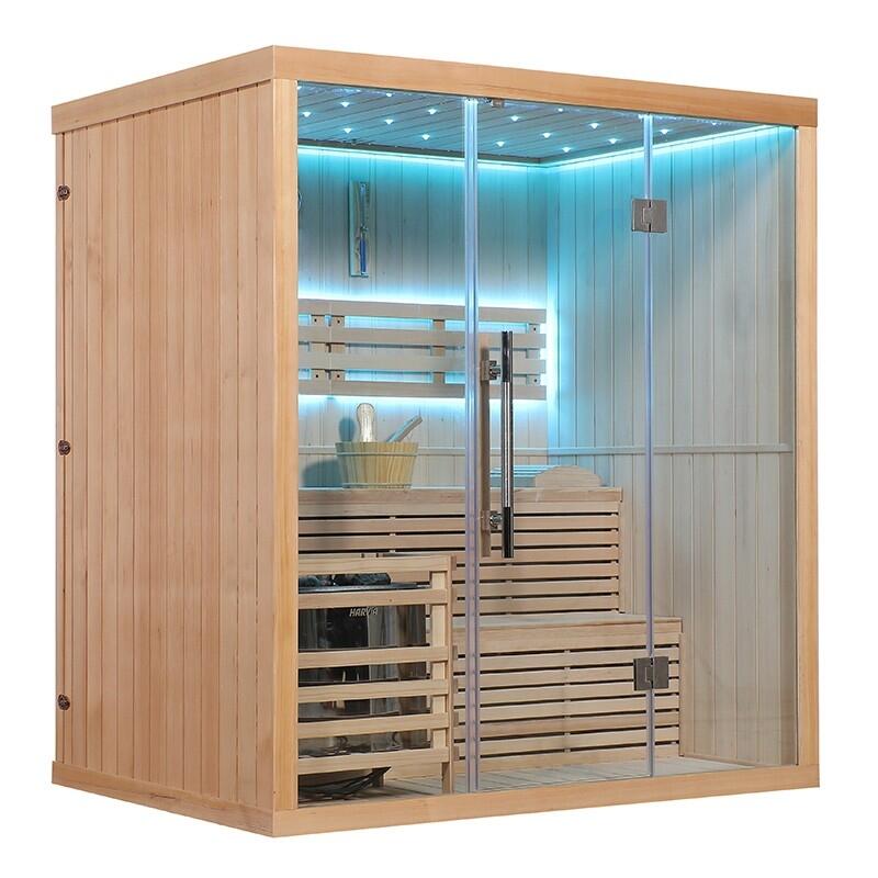 Sauna finlandais Nordica® Vapeur V45 - 4-5 places - 180 x 130 x H.200 3/7