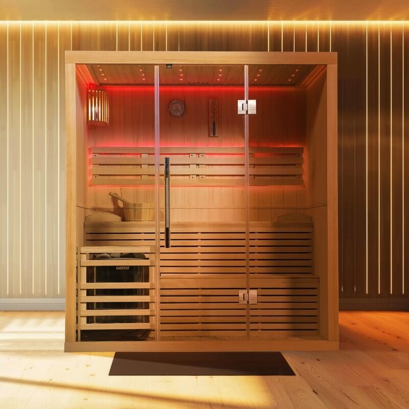Sauna finlandais Nordica® Vapeur V45 - 4-5 places - 180 x 130 x H.200 2/7
