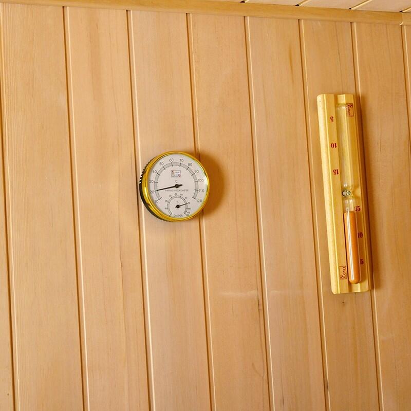 Sauna Combi Boreal® Elégance 200x200 Infrarouge + Vapeur 3/7