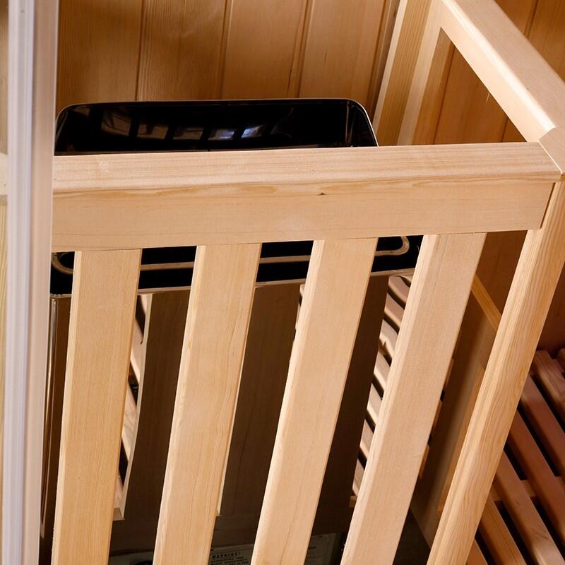 Sauna Combi Boreal® Elégance 200x200 Infrarouge + Vapeur 5/7