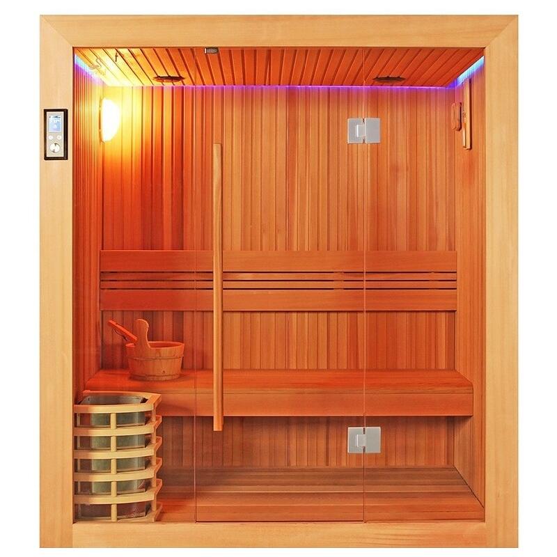 Sauna Boreal® Evasion 180 - sauna de luxe en cèdre rouge 3 à 4 personnes 1/7