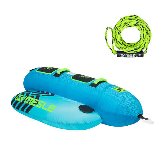 Gommone a Banana Trainabile Torpedo per 2 Persone con Corda per Barca rosso