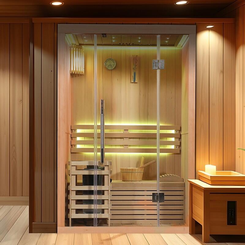 Sauna finlandais Nordica® Vapeur V12 - 1-2 places - 130 x 100 x H.200 2/7