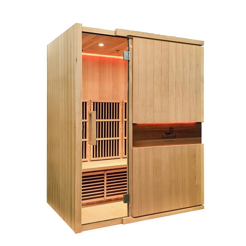Sauna infrarouge BOREAL® CARBONE IR3 - 3 PLACES 150x120 2/7