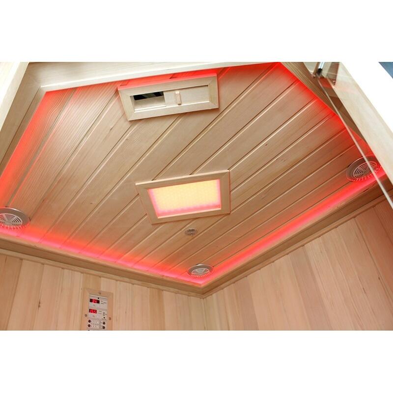 Sauna Infrarouge Boreal® 130C d'Angle à Spectre Complet 3/7