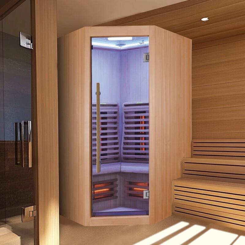 Sauna Infrarouge Boreal® 130C d'Angle à Spectre Complet 2/7
