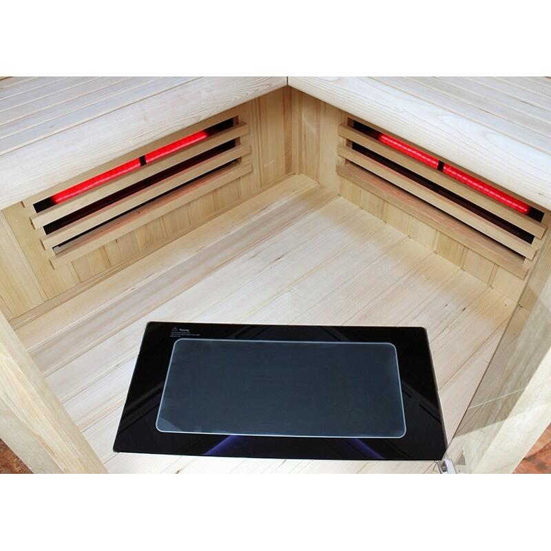 Sauna Infrarouge Boreal® 130C d'Angle à Spectre Complet 7/7