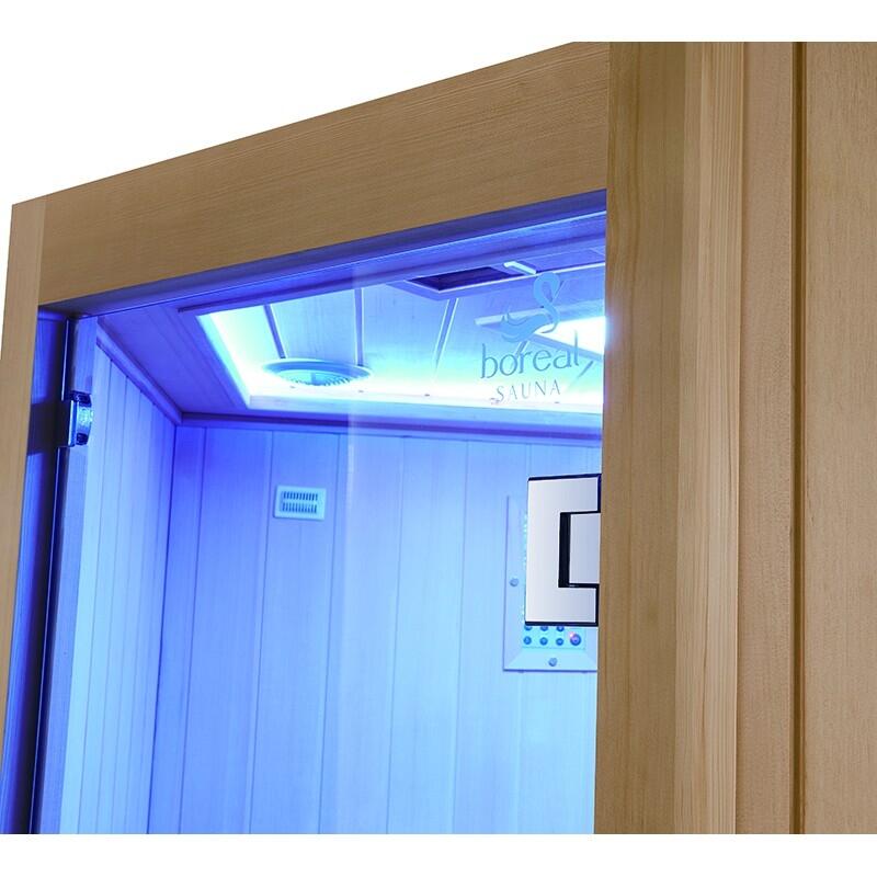 Sauna Infrarouge Boreal® 130C d'Angle à Spectre Complet 5/7