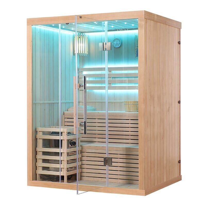 Sauna finlandais Nordica® Vapeur V23 - 2-3 places - 150 x 120 x H.200 3/7