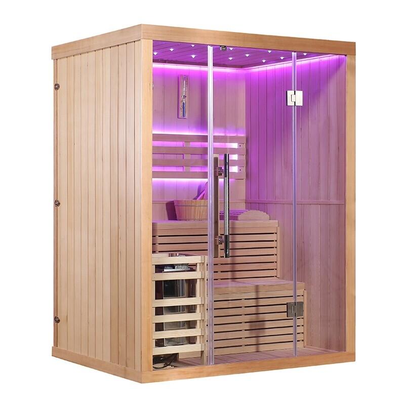 Sauna finlandais Nordica® Vapeur V23 - 2-3 places - 150 x 120 x H.200 6/7