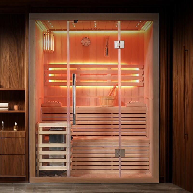 Sauna finlandais Nordica® Vapeur V23 - 2-3 places - 150 x 120 x H.200 2/7
