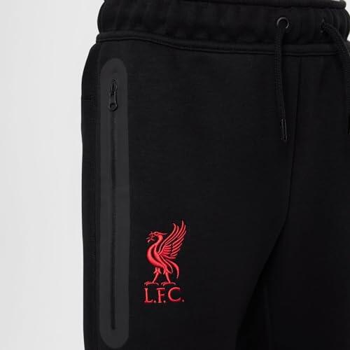 Pantalon Nike Sportswear Tech Fleece Liverpool FC Garçons Noir/Rouge Gym XL 6/7