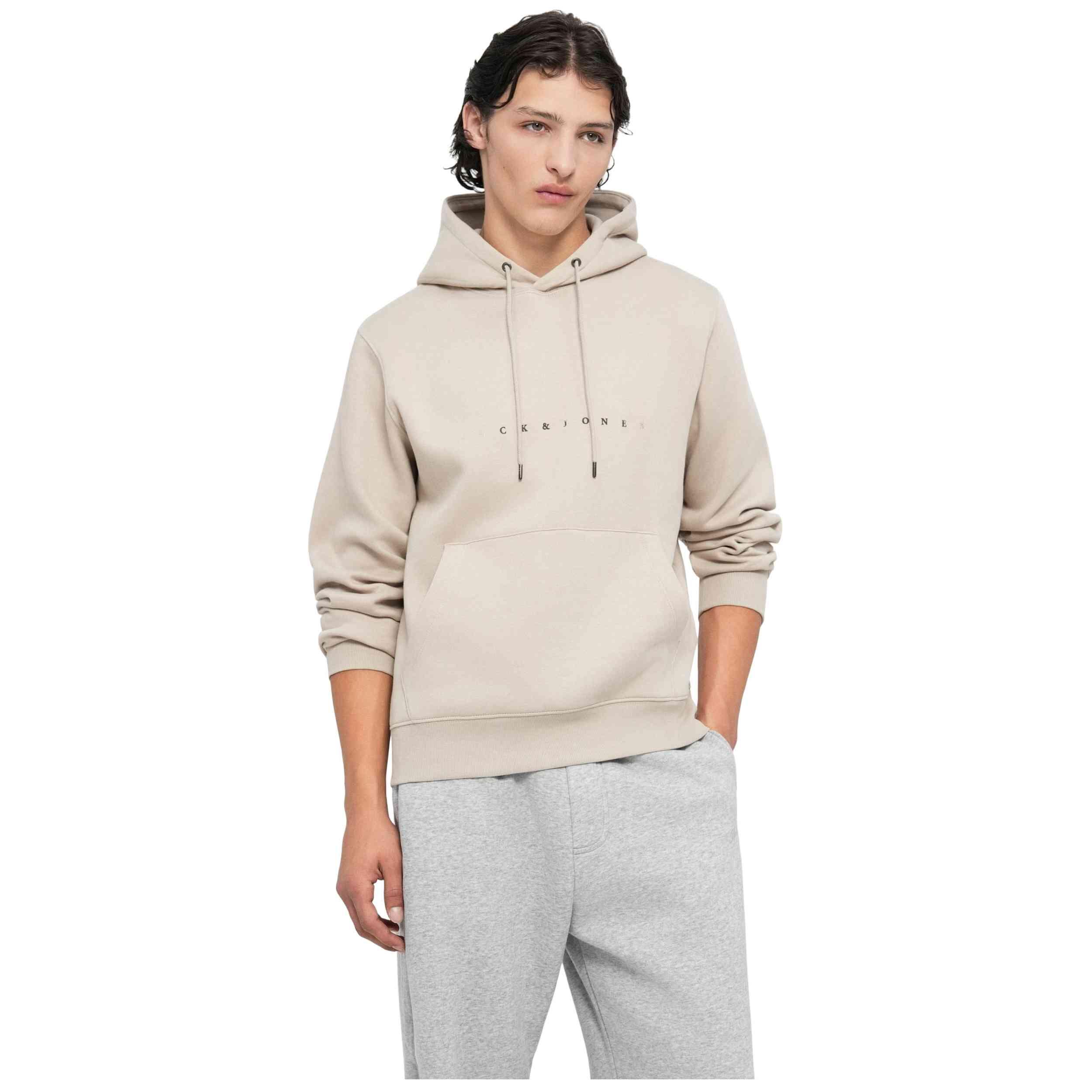 Felpa con cappuccio Jack&jones modello 12233972-MOONBEAM per uomini 5/5