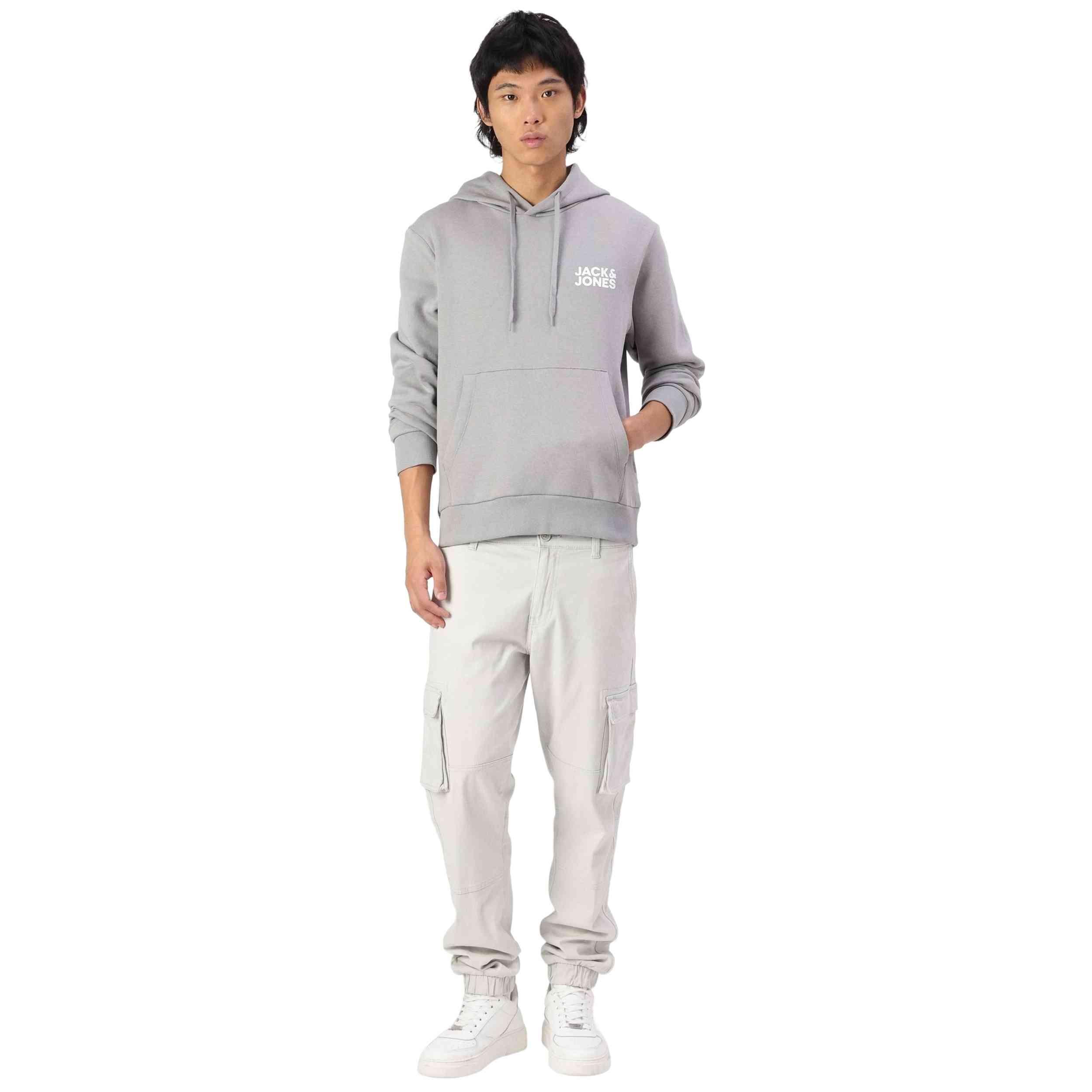 Sweat à capuche Jack&jones modèle 12152840-GREY pour homme 3/5