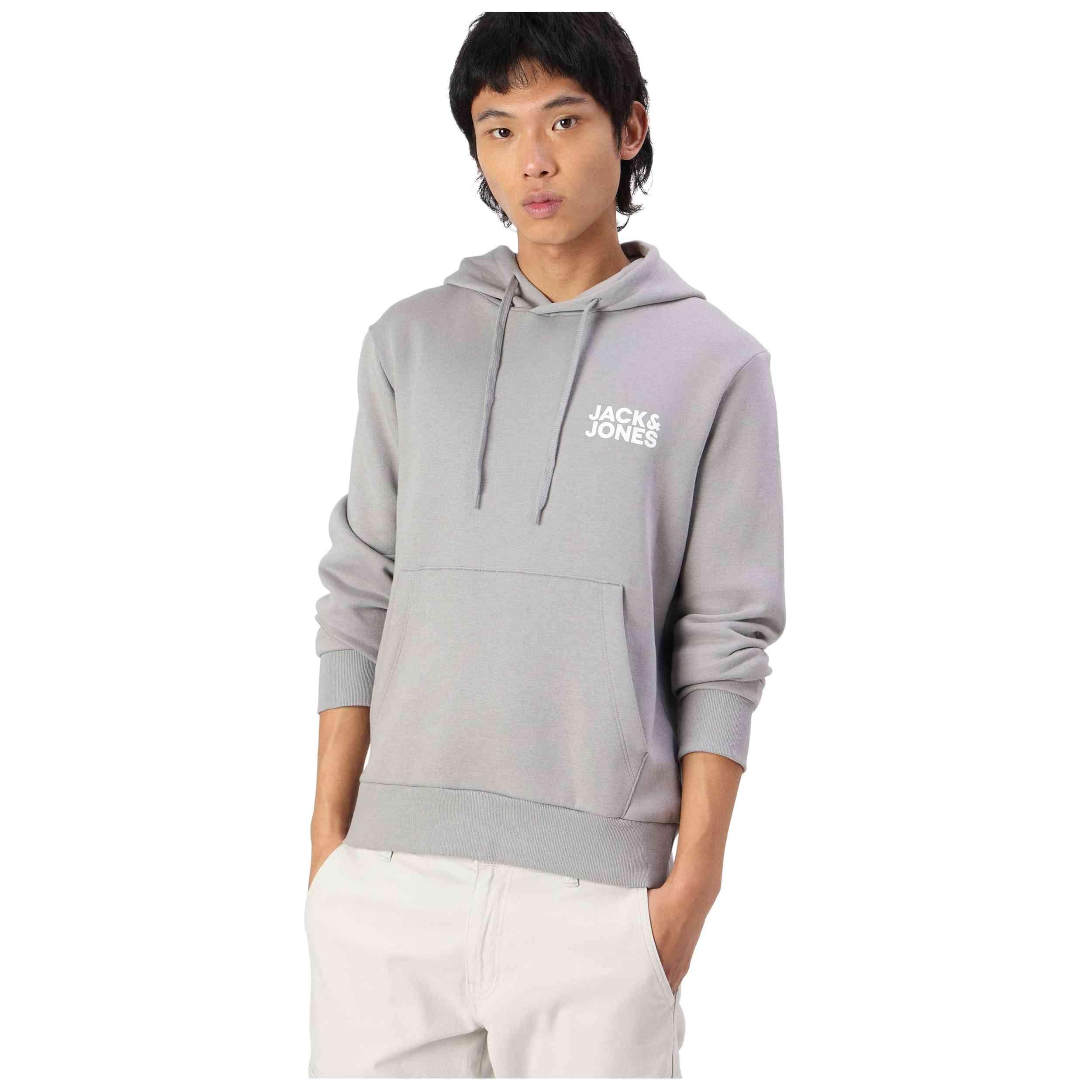 Sweat à capuche Jack&jones modèle 12152840-GREY pour homme 5/5