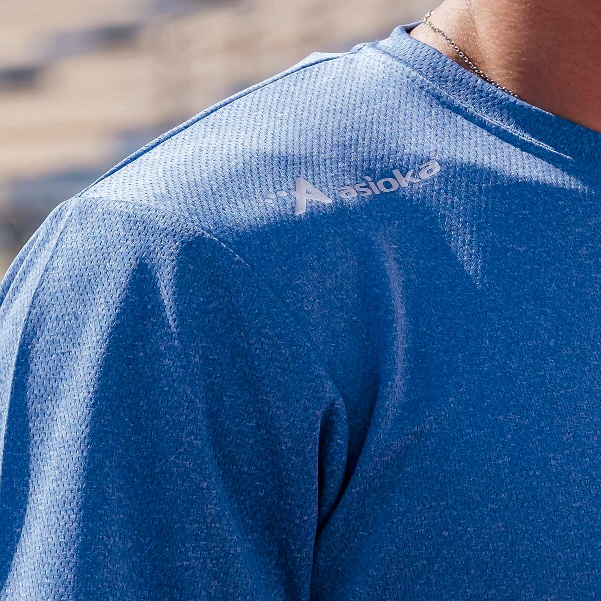 Pack de 2 T-shirts de corrida para homem Asioka RÍO JASPE. Respiráveis. 2/7