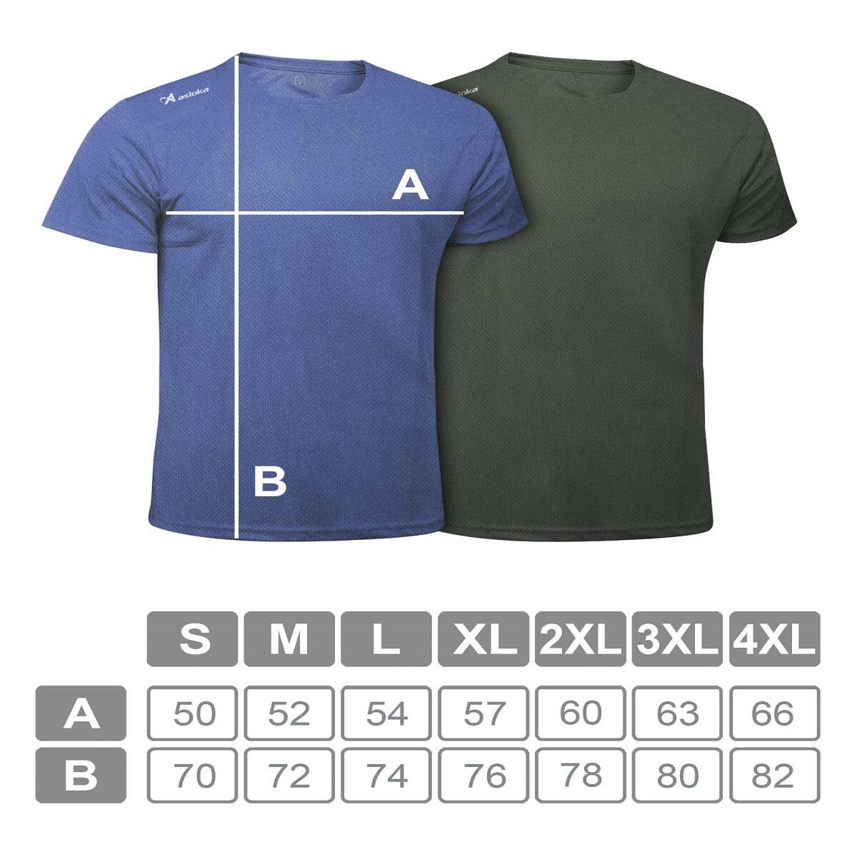Pack de 2 T-shirts de corrida para homem Asioka RÍO JASPE. Respiráveis. 4/7