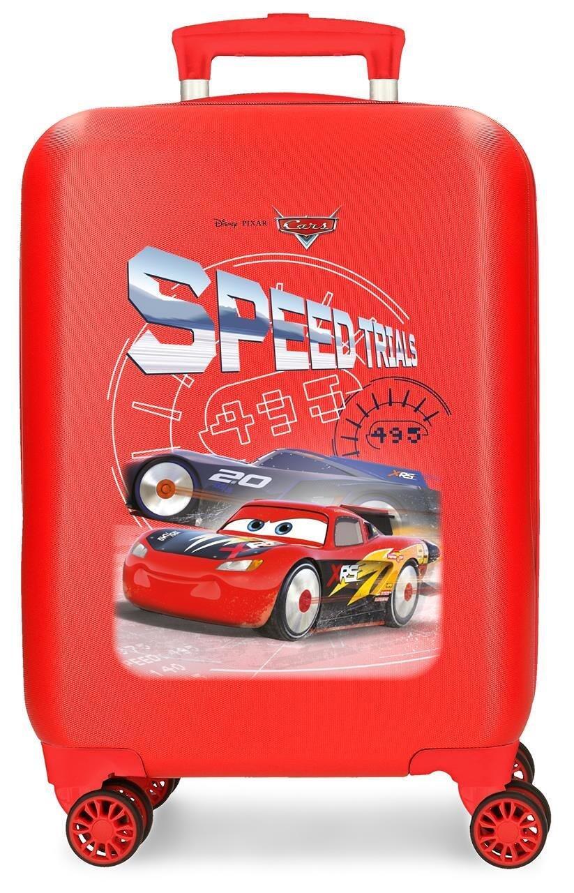 Valise cabine Disney Cars speed trials Abs avec une capacité de 33L rouge 1/1