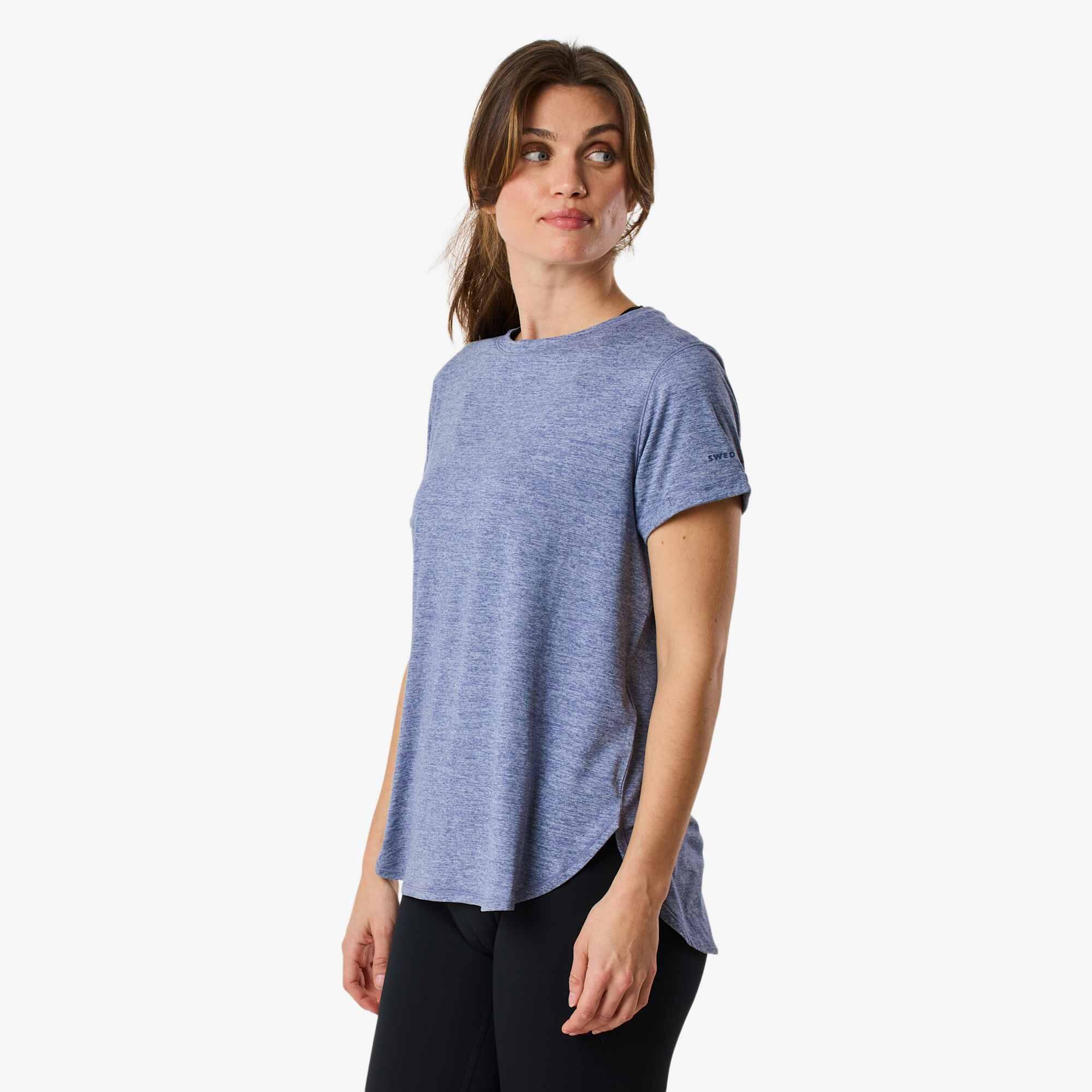 T-Shirt maniche corte da training da donna Core Loose Fit Tee asciugatura rapida 4/7