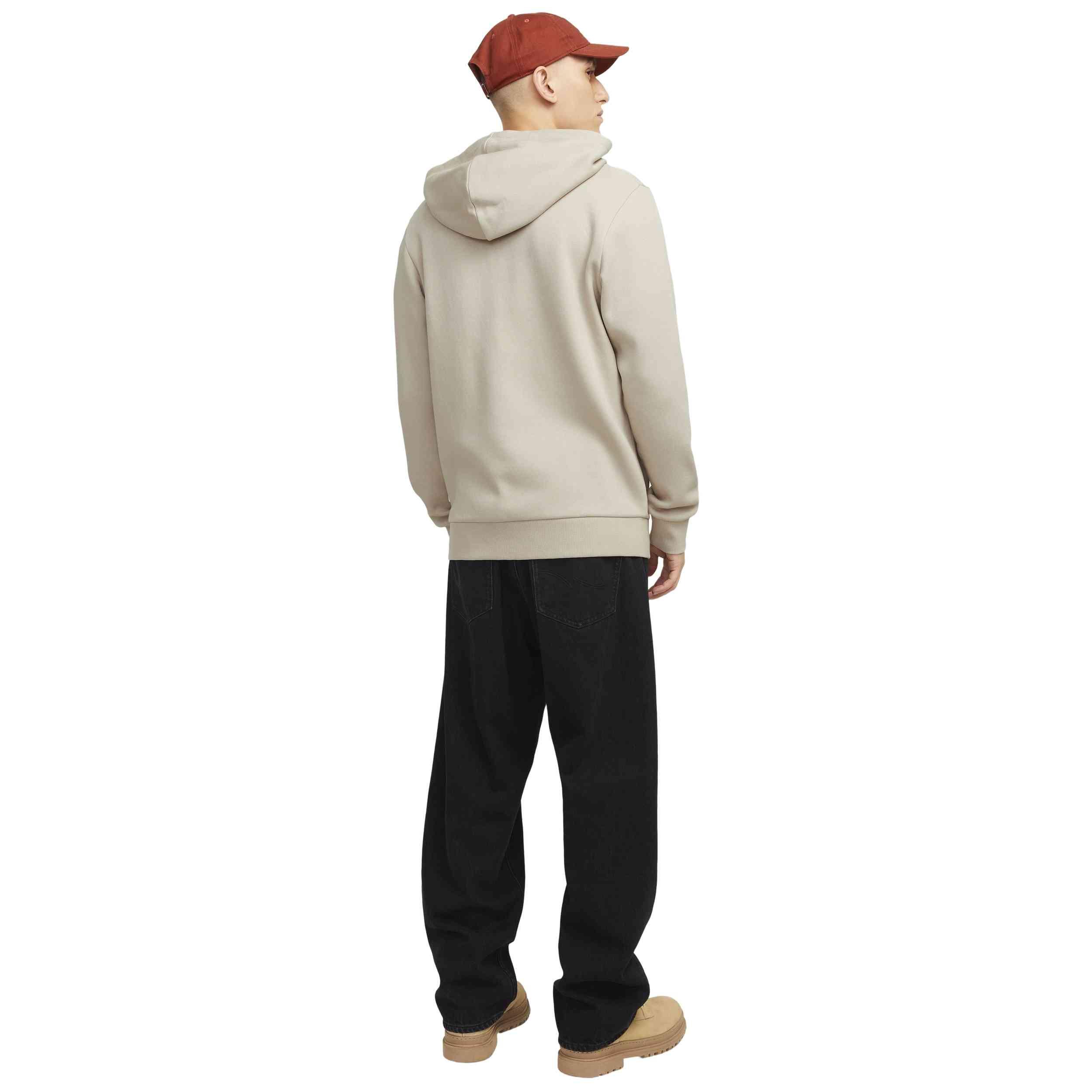 Felpa con cappuccio Jack&jones modello 12265177-MOONBEAM per uomini 3/3