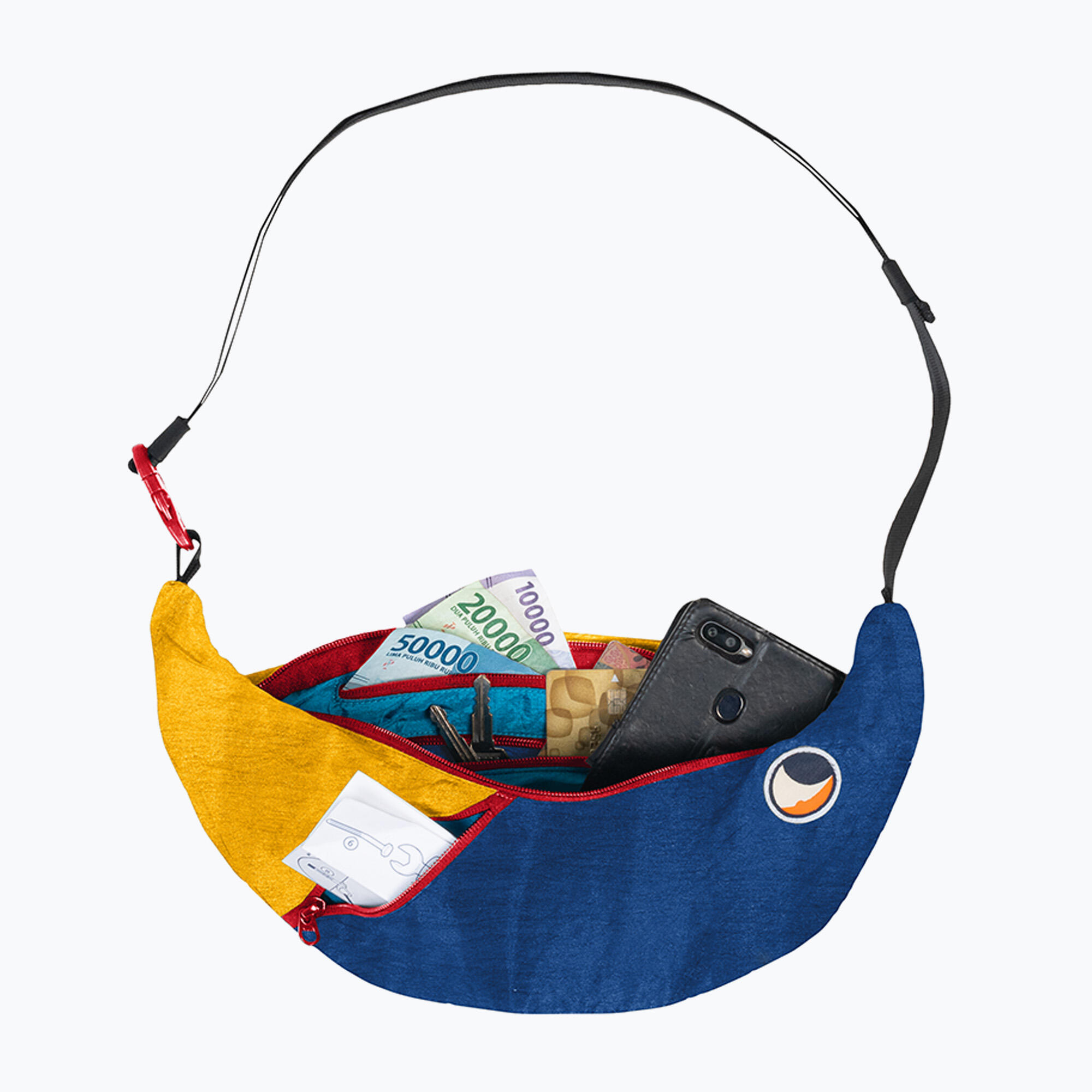 Saszetka na ramię Ticket To The Moon Upcycled Sling 2/7