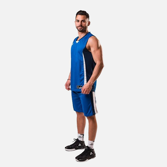 Set maiou/short baschet PEAK Floater Albastru/Navy/Alb