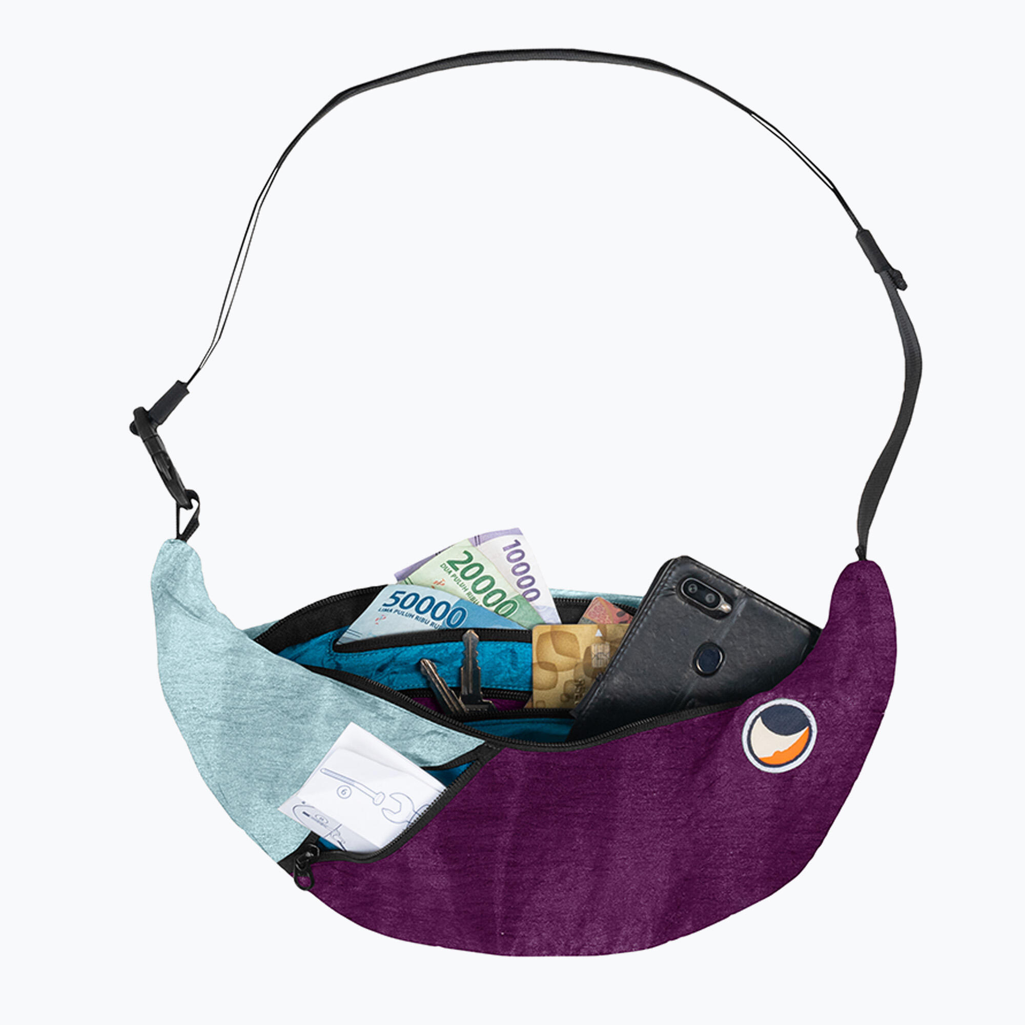 Saszetka na ramię Ticket To The Moon Upcycled Sling 2/7