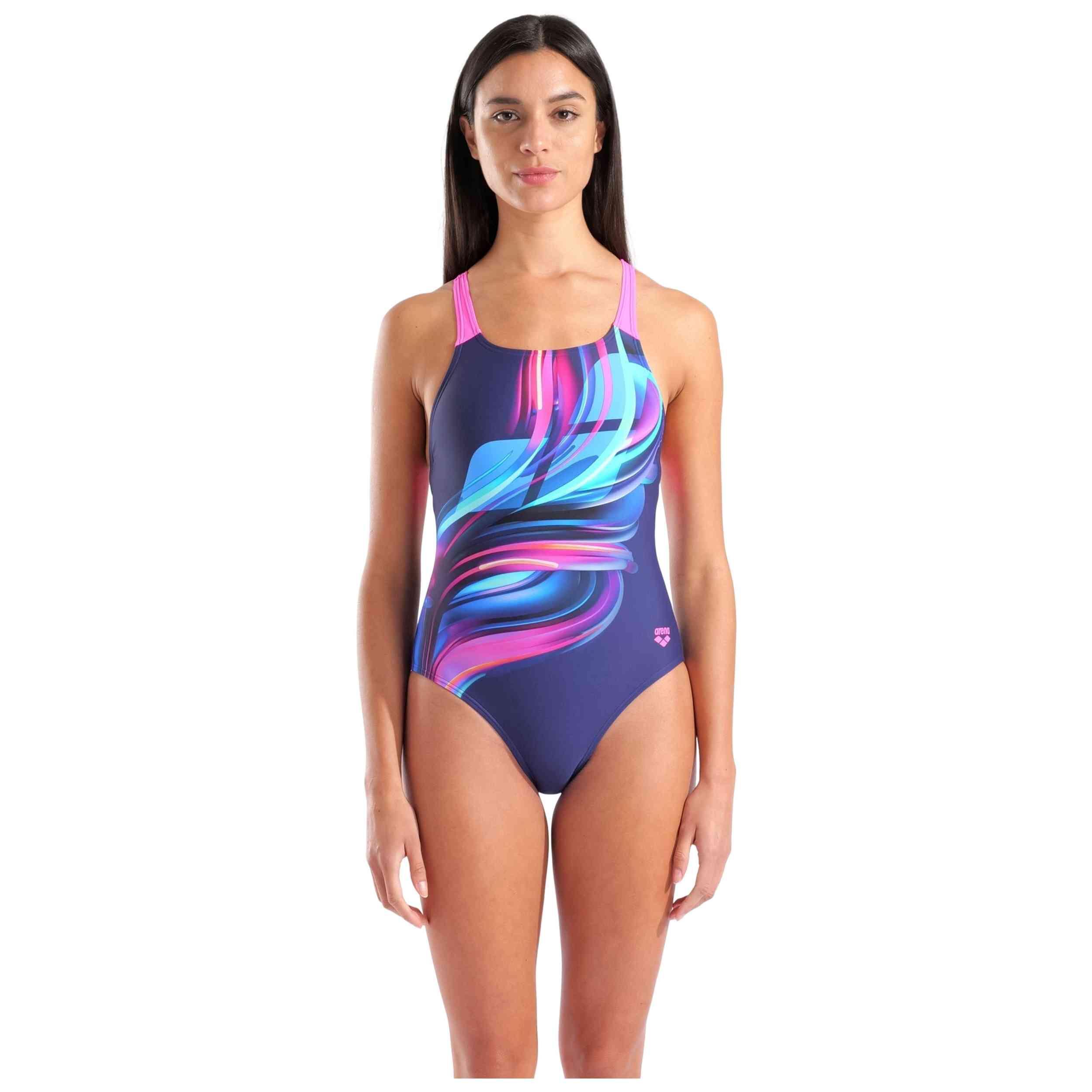 Strój kąpielowy damski Arena Bloom Swimsuit Swim Pro