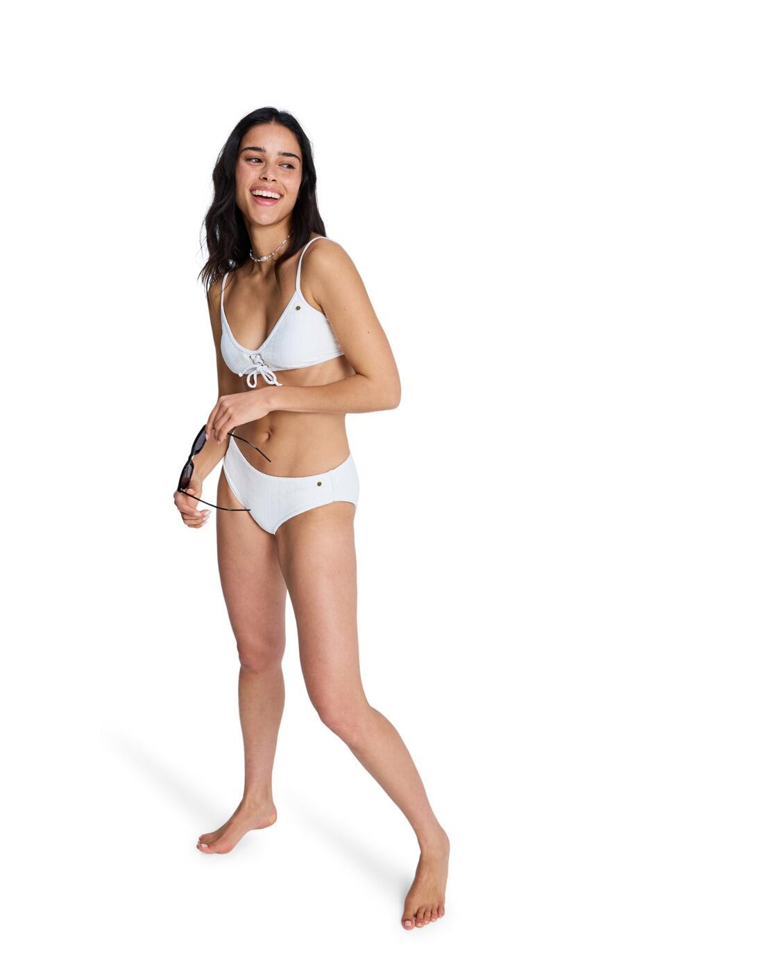 Haut de bikini bralette Blanc Femme 4/4