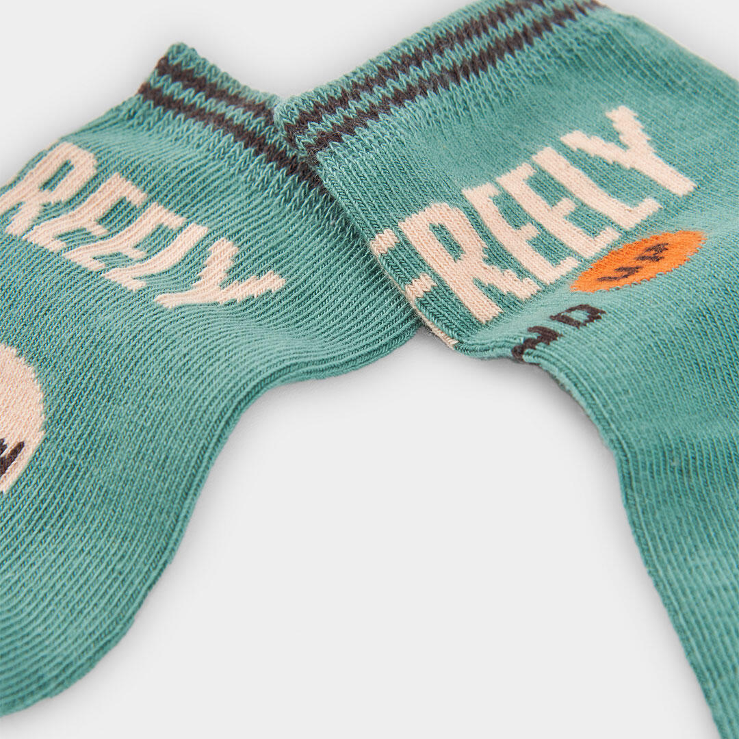 Calcetines de verano de gimnasia kids niña boboli verde 4/4