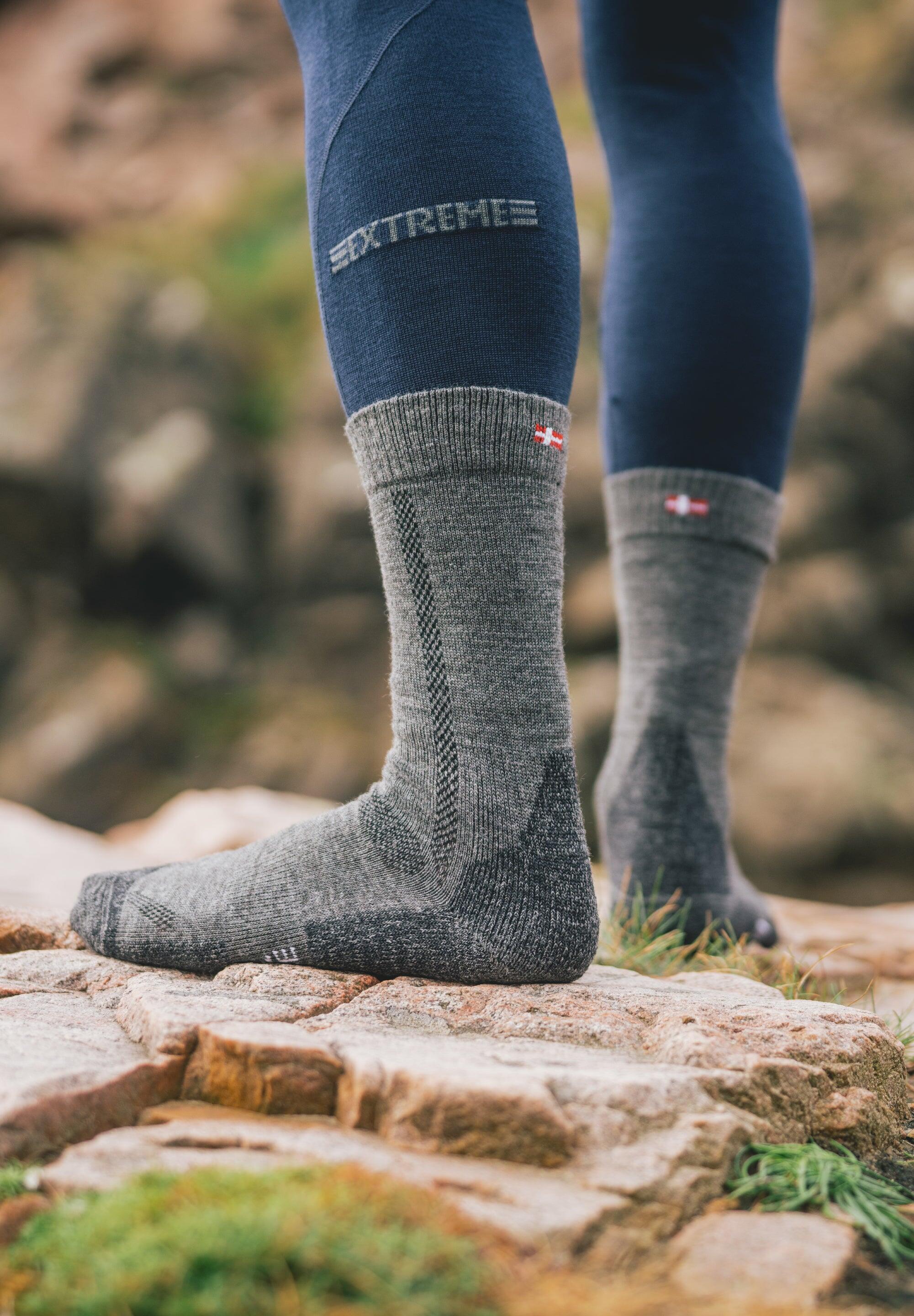 Chaussettes de randonnée 3 paires Laine Mérinos Anti-Ampoules Unisexe 4/5