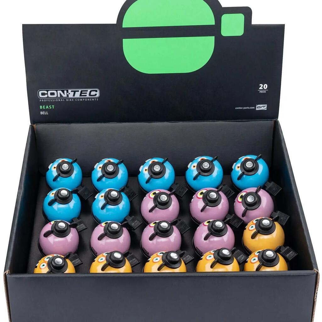 CONTEC Beast kids bicycle bell 45 mm aluminium for 22.2 mm handlebars