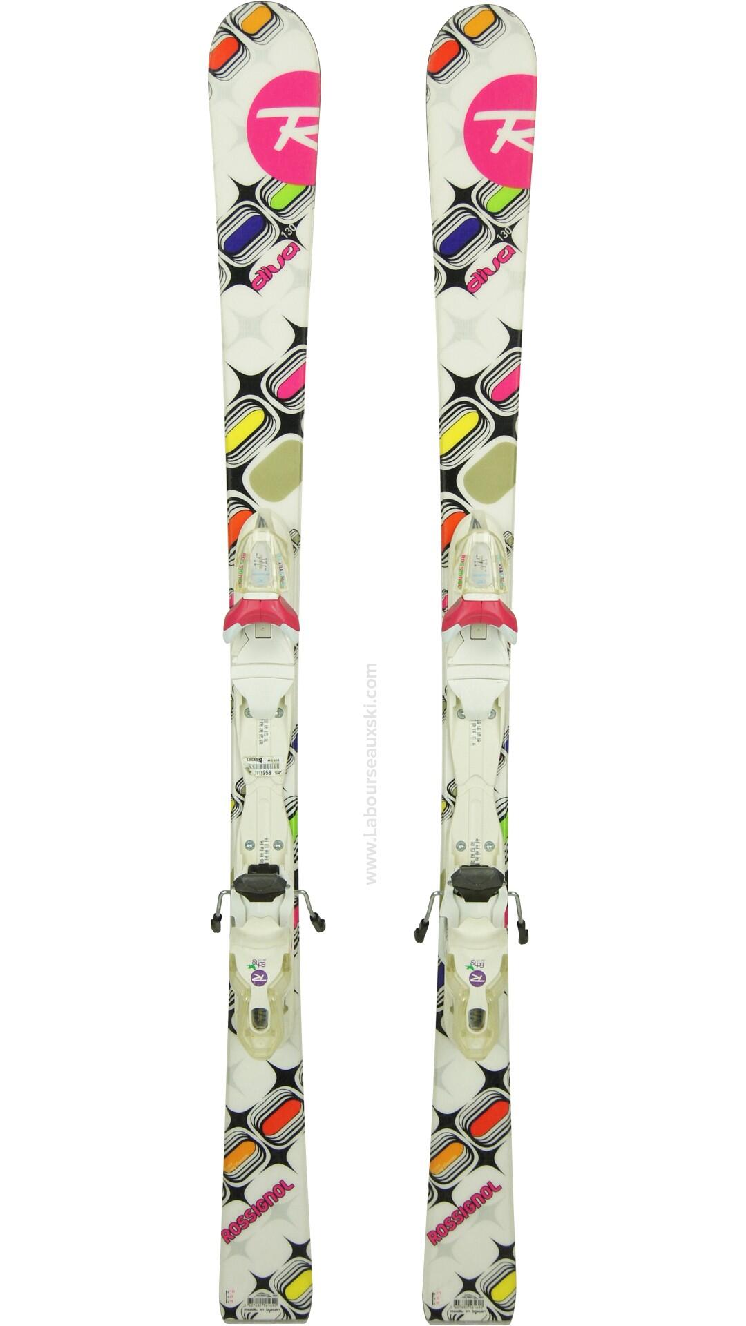 Reconditionné - ROSSIGNOL DIVA JR + FIX - Très bon état 5/5