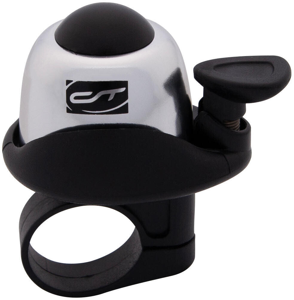 CONTEC Cup-a-Ding dzwonek rowerowy aluminium 34 mm obejma 22,2 mm srebrny
