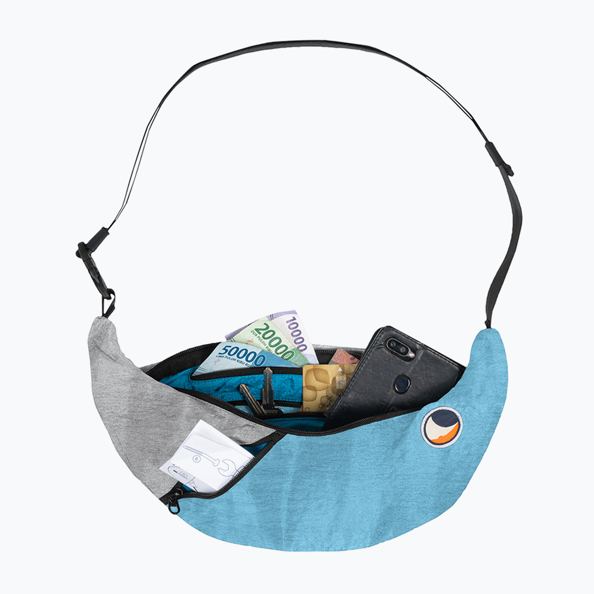 Saszetka na ramię Ticket To The Moon Upcycled Sling 2/7