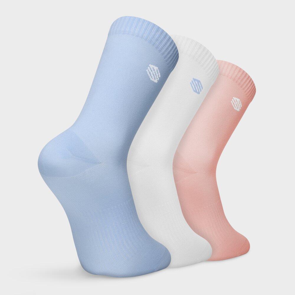 Lot de 3 paires de chaussettes de tennis mi-mollet Homme et Femme 3Motion Mix Bl 6/6